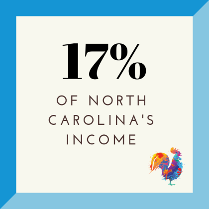 17% of income