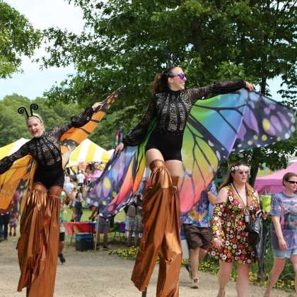 Butterfly dancers at Hippie Fest