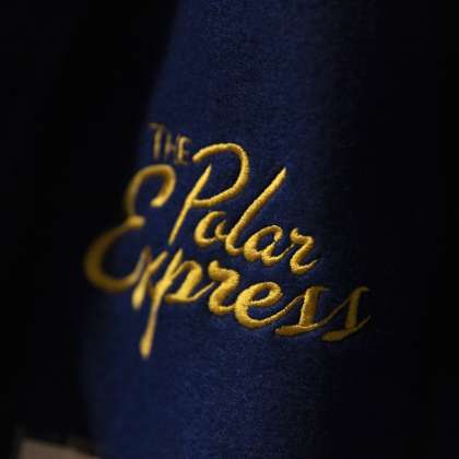The Polar Express logo on shirt