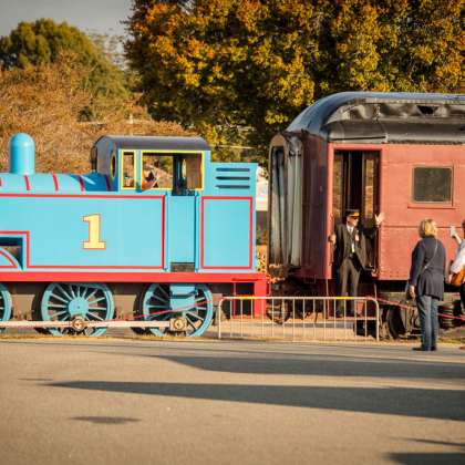 Thomas on rails at N.C. Transportation Museum