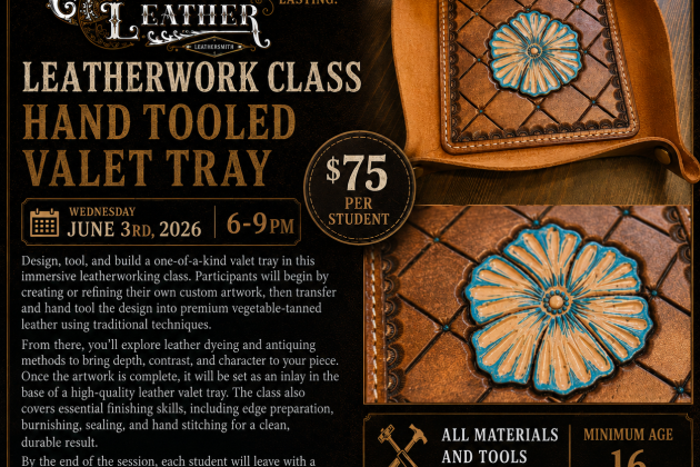 Valet Tray Leather Work Class