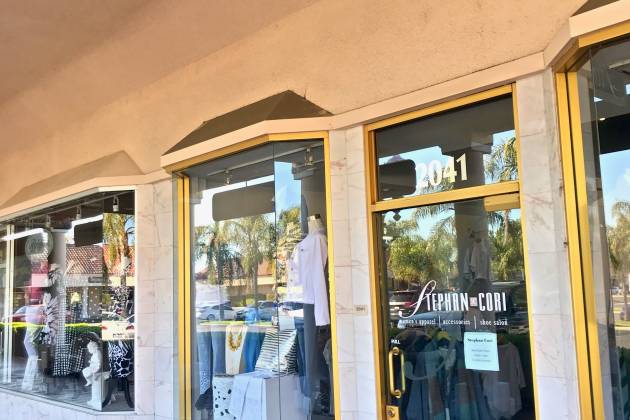 Exterior of shop