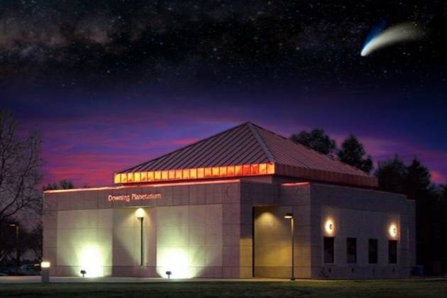 Downing Planetarium front of building