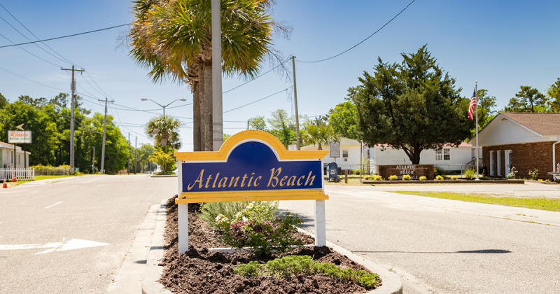 Atlantic Beach Welcome Sign