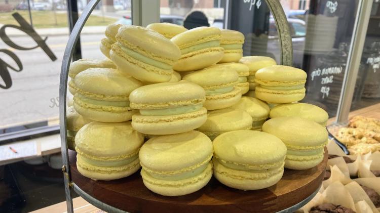 Lemon/Lime Macarons from Sweet Paige's in Brownsburg