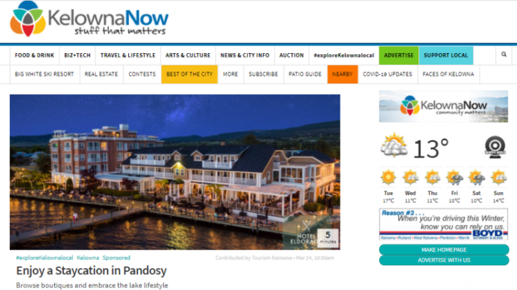 KelownaNow #exploreKelownalocal