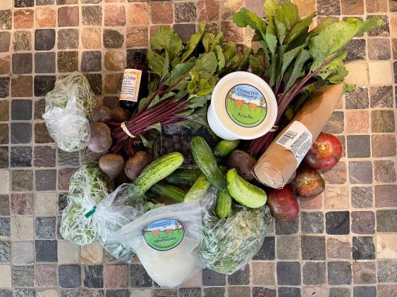 Goods from the Carrboro Farmers Market