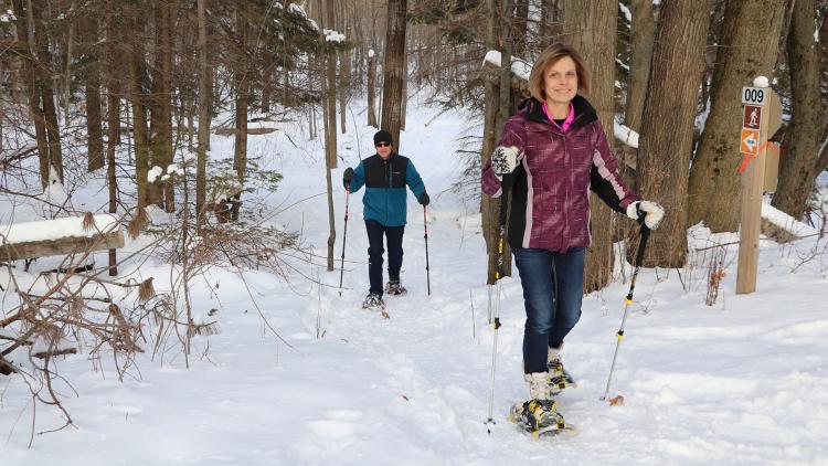 Snowshoeing at Brown County Reforestation Camp