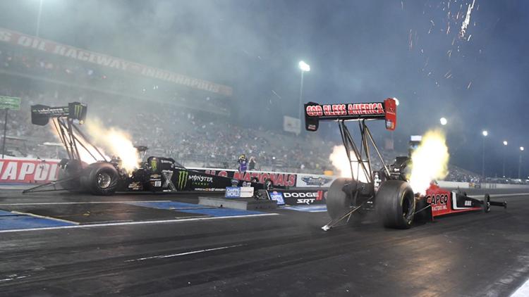 NHRA Top Fuel Dragster at the Denso Spark Plugs U.S. National
