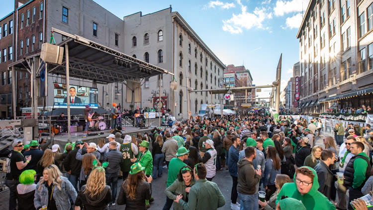Party on Georgia Street in Downtown Indianapolis
