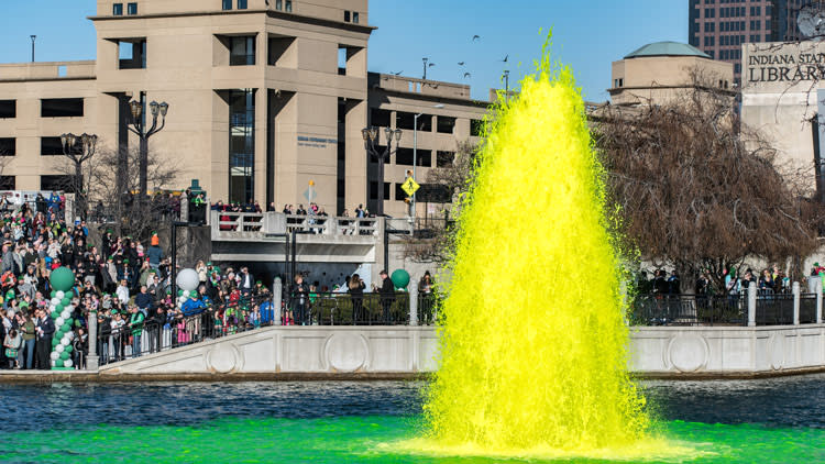 Fountain in the Central Canal Green