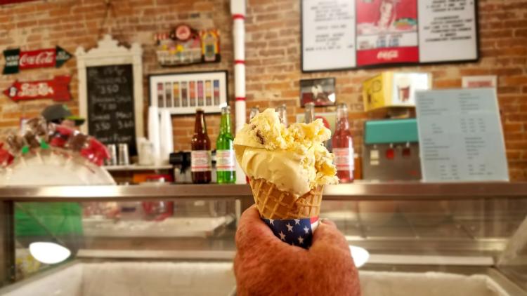 Hand dipped ice cream is a favorite summer treat at the Martinsville Candy Kitchen.
