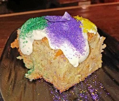 Creole Tomateaux King Cake Bread Pudding