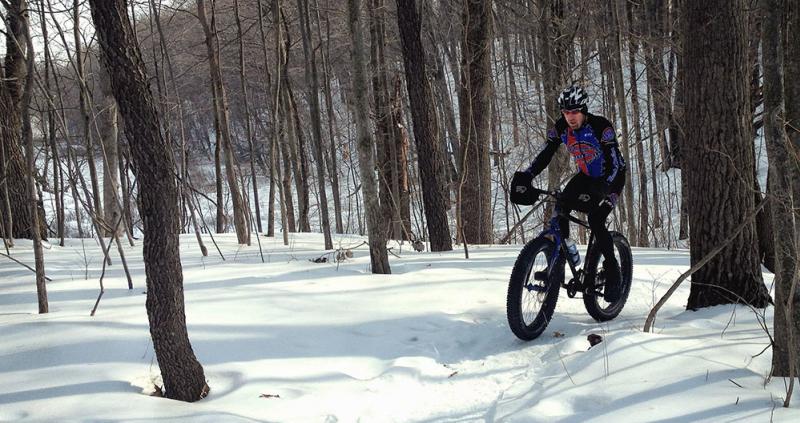 Fat tire biking in the snow