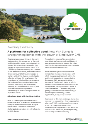 Visit Surrey case study