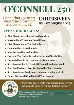 O'Connell 250 Cahersiveen Poster
