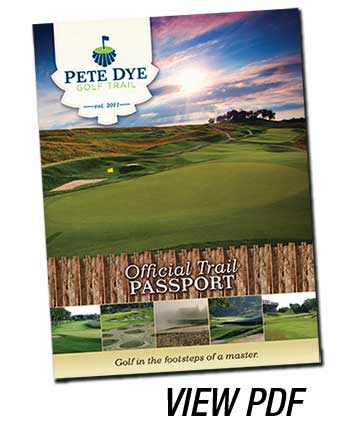Pete Dye Golf Trail brochure cover