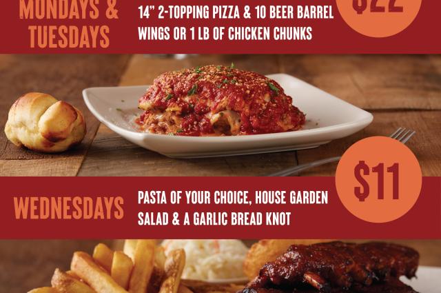 Weekday Specials!