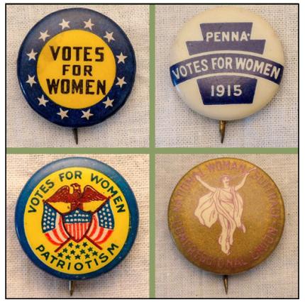 Votes for Women Exhibition - Pins