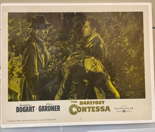 Lobby card showing a scene from the film The Barefoot Contessa
