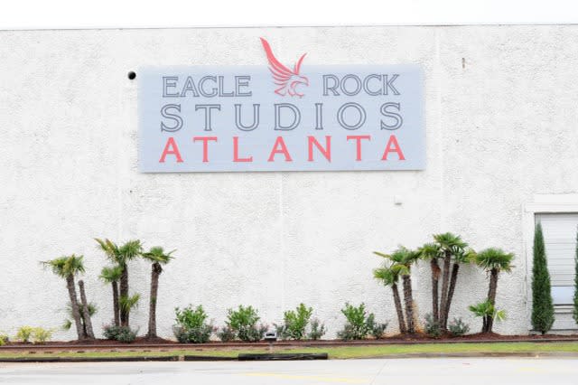 sign reading Eagle Rock Studios Atlanta
