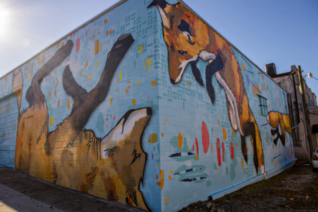 fox wall mural