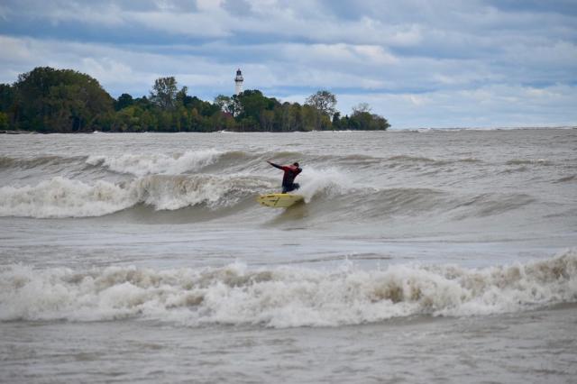 Lake Michigan Surfing