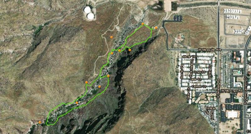 Tahquitz Canyon Loop Map
