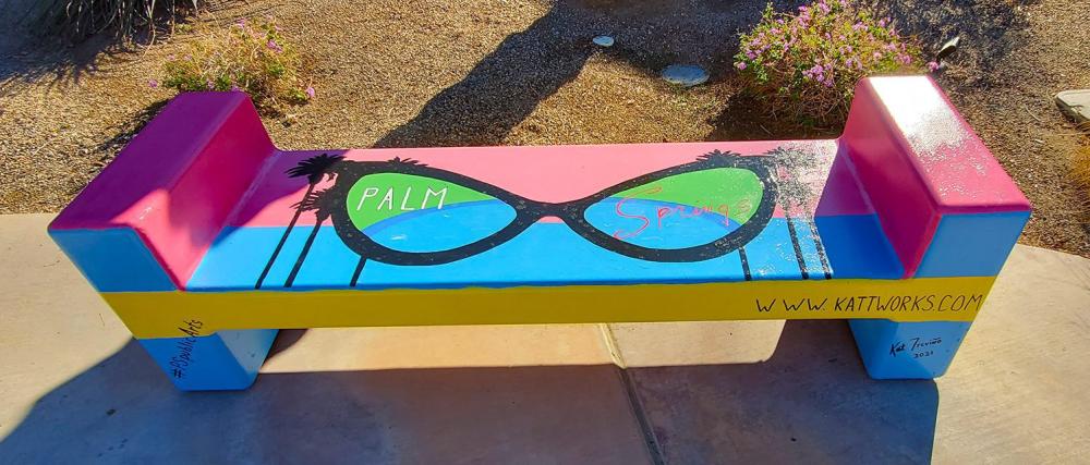 painted bench