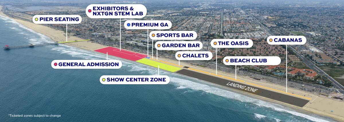 2026 Pacific Airshow Ticket Map