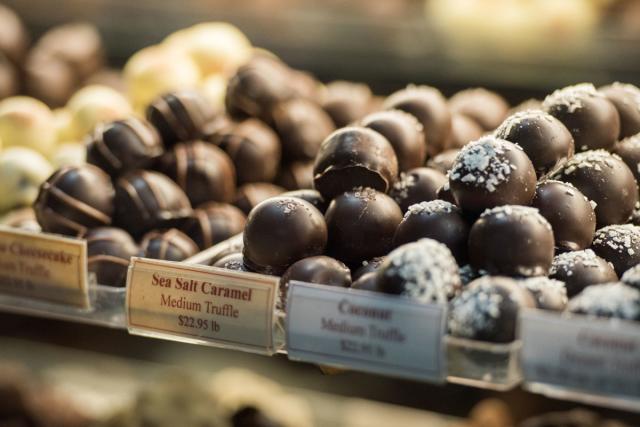 Tray of chocolates at Sweet Expressions