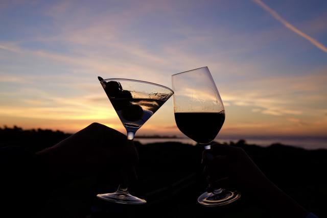 Drinks at Spanish Bay