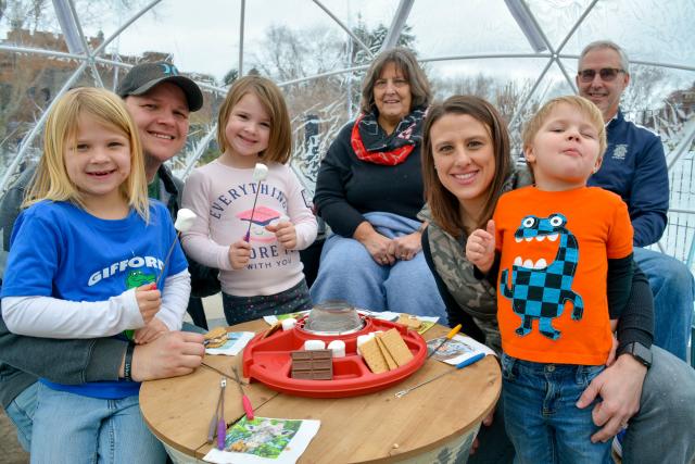 Racine Zoo Winter Picnic in a Snow Globe