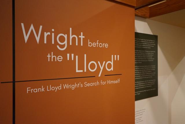 Racine Heritage Museum Wright before the Lloyd Exhibit