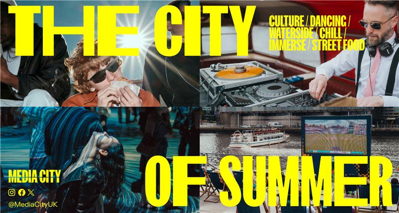 Graphic for media city's summer campaign