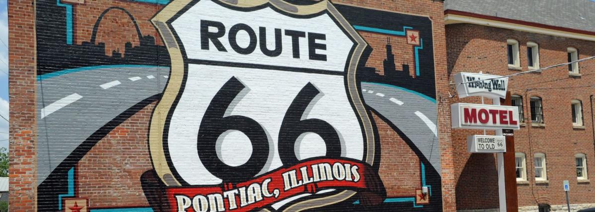 Route 66 Sign - Pontiac