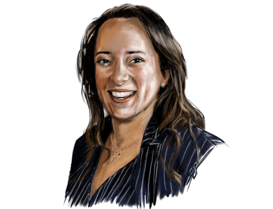 Illustration of woman, Chef Paula Endara