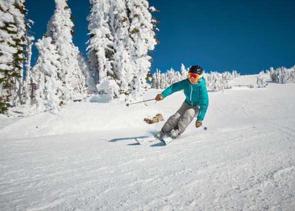 Skiing groomers Grand Targhee