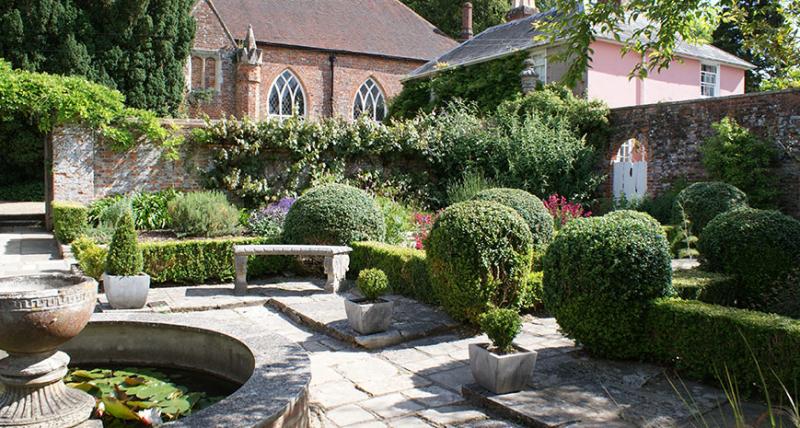 formal gardens at Stansted Park