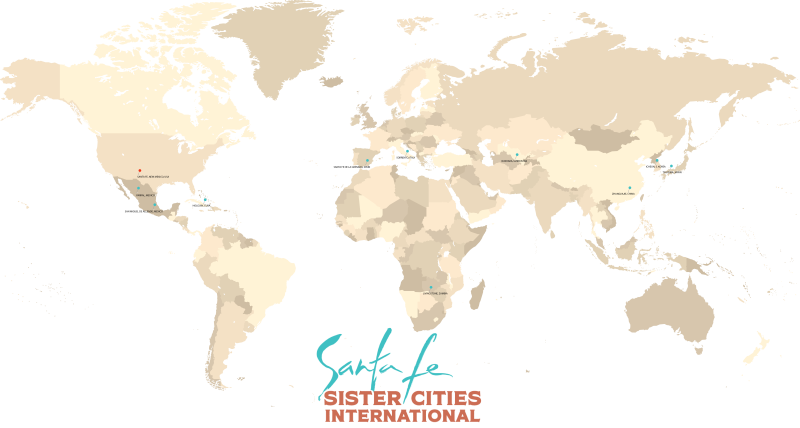 Santa Fe Sister Cities Partner Map