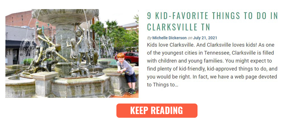 photo and description of kid-friendly things to do blog