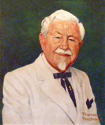 Colonel Harland David Sanders Portrait