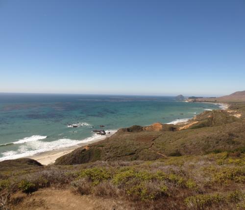 The view from Andrew Molera State park, one of the many beautiful beach stops that can be made along