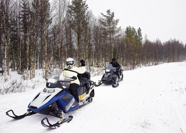 Snowmobiling