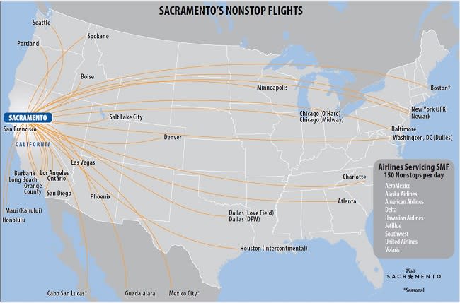 Nonstop Flight Map 650