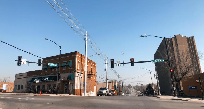 Central Ave and 10th Street view