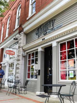 Buildings on the SW square