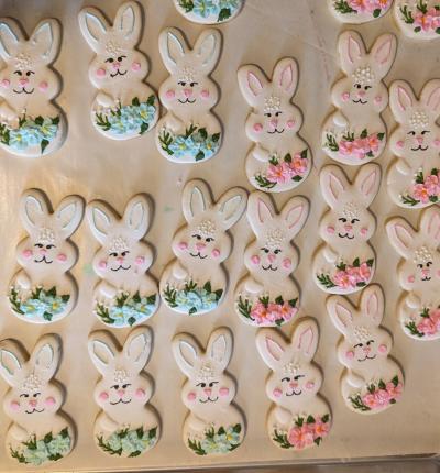 bunny cookies for easter