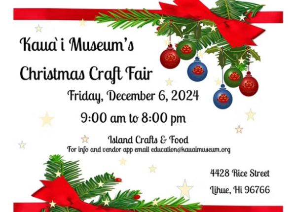 KVB - Kaua'i Museum Christmas Craft Fair