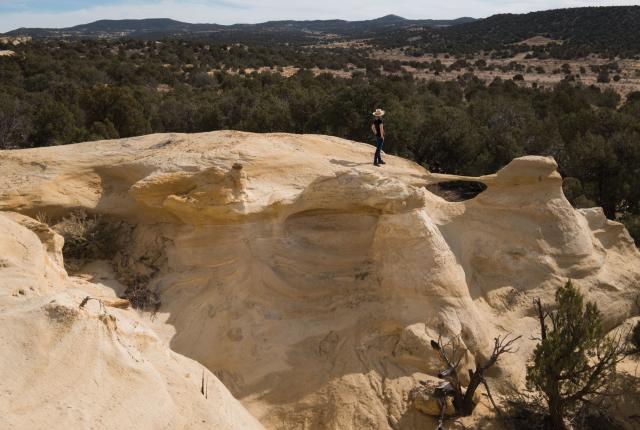 Aztec's Alien Run Trail offers other-wordly vistas and mild weather, even in the deepest part of winter.